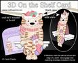 3D on the Shelf Card Kit - Little Christmas Cat Fudge