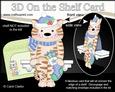 3D on the Shelf Card Kit - Little Christmas Cat Fudge