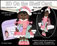 3D on the Shelf Card Kit - Ethnic Christmas Girl Corine