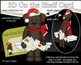 3D on the Shelf Card Kit - Christmas Little Dog Chip