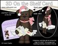 3D on the Shelf Card Kit - Christmas Little Dog Chip