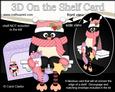 3D on the Shelf Card Kit - Little Christmas Penguin Stocking
