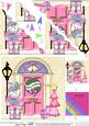 Snowman Christmas Door Scallop Corner Stacker Topper