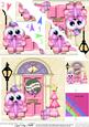 Little Hoot Owl Christmas Door Scallop Corner Stacker Topper