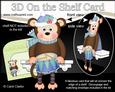 3D on the Shelf Card Kit - Little Christmas Drummer Monkey