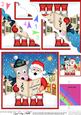 Singing Santa & Gigi Merry Carollers Scallop Corner