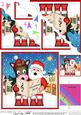 Singing Santa & Gigi Merry Carollers Scallop Corner