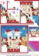 Singing Westie Dogs Carollers Scallop Corner