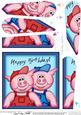 Ziggy & Syd Piggy Fan Pyramage Topper
