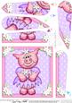 Zoe Piggy's Flower Fan Pyramage Topper