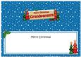 Large Dl Xmas Grandparents Trees Signpost Insert