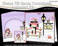 3D Xmas Pip Penguin Sleeps Till Santa Countdown Card