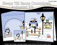 3D Xmas Pip Penguin Sleeps Till Santa Countdown Card
