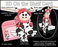 3D on the Shelf Card Kit - Christmas Milly Moo Cow