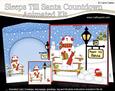 3D Xmas Snowman Rio Sleeps Till Santa Countdown Card