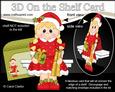 3D on the Shelf Card Kit - Little Christmas Girl Cathy