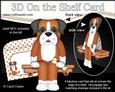 3D on the Shelf Card Kit - Little Boxer Dog Bruiser