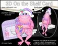 3D on the Shelf Card Kit - Little Christmas Freya Frog