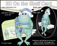 3D on the Shelf Card Kit - Little Christmas Freddie Frog