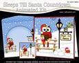 3D Xmas Little Hoot Owl Sleeps Till Santa Countdown Card