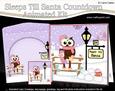 3D Xmas Little Hoot Owl Sleeps Till Santa Countdown Card