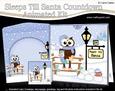 3D Xmas Little Hoot Owl Sleeps Till Santa Countdown Card
