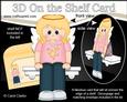 3D on the Shelf Card Kit - Little Birthday Girl Angel