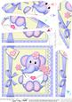 Lola Elephant's Letter Fan Pyramage Topper