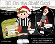 3D on the Shelf Card Kit - Little Christmas Rugby Boy