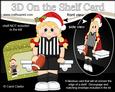 3D on the Shelf Card Kit - Little Christmas Rugby Girl