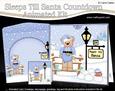 3D Xmas Austin Bear Sleeps Till Santa Countdown Card