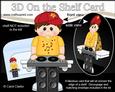 3D on the Shelf Card Kit - Little Dj Boy Dec