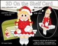3D on the Shelf Card Kit - Little Christmas Ice Skater