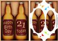 A5 21st Birthday Beer Gift Set Scallop Corners and Pyramage