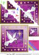 Xmas Dove Scallop Corner Side Stacker Topper