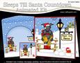 3D Xmas Hamish Scottie Dog Sleeps Till Santa Countdown Card