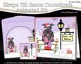 3D Xmas Hamish Scottie Dog Sleeps Till Santa Countdown Card