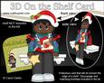 3D on the Shelf Card Kit - Ethnic Christmas Jumper Girl