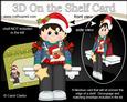 3D on the Shelf Card Kit - Little Christmas Jumper Girl
