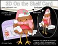 3D on the Shelf Card Kit - Christmas Bobbin Robin