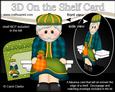 3D on the Shelf Card Kit - Little Christmas Nativity King
