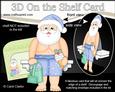 3D on the Shelf Card Kit - Christmas Santa on the Beach