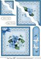 Pretty Viola Quick Card Wavy Corner Side Stacker Topper