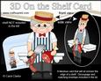 3D on the Shelf Card Kit - Little Old Man Butcher Mr Jones