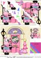 Christmas Milly Moo Cow Scallop Corner Stacker Topper