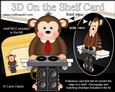 3D on the Shelf Card Kit - Little Monkey Dj Bing