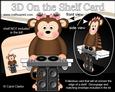 3D on the Shelf Card Kit - Little Monkey Dj Bubbles