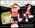 3D on the Shelf Card Kit - Little Christmas Footballer
