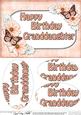 A5 Birthday Granddaughter Butterflies & Flowers Pyramage