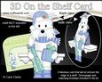3D on the Shelf Card Kit - Little Christmas Westie Dog